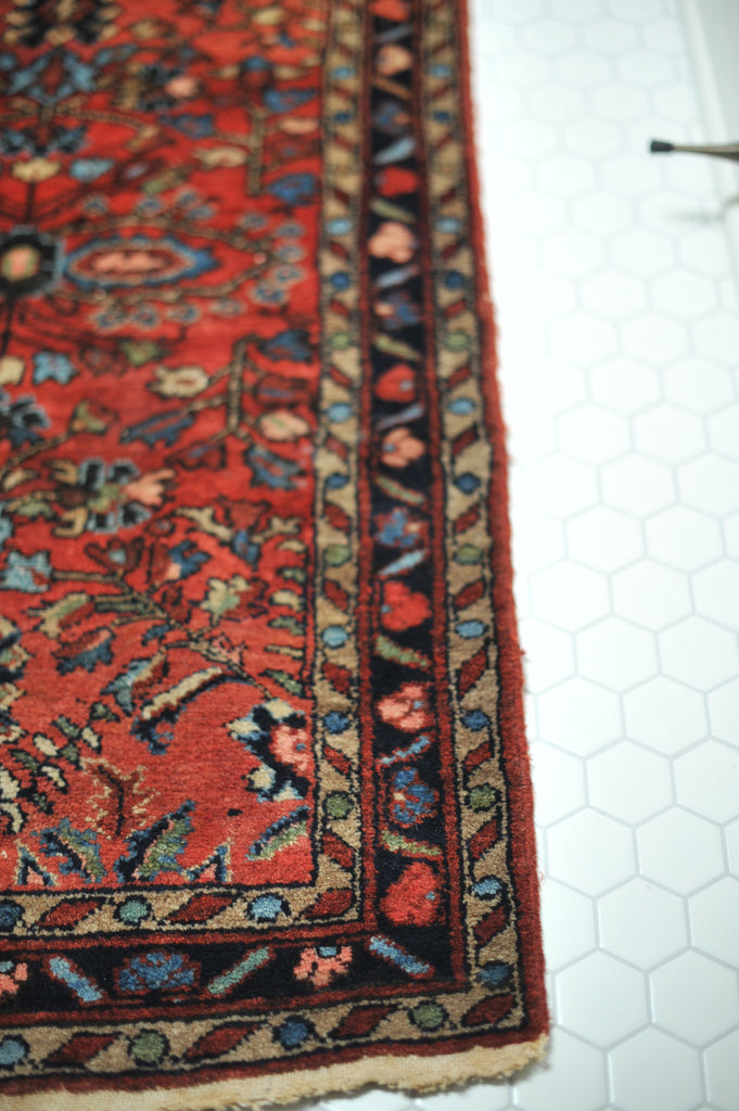 2.5 x 4.1 | Semi Antique Floral Boho Handmade Rug