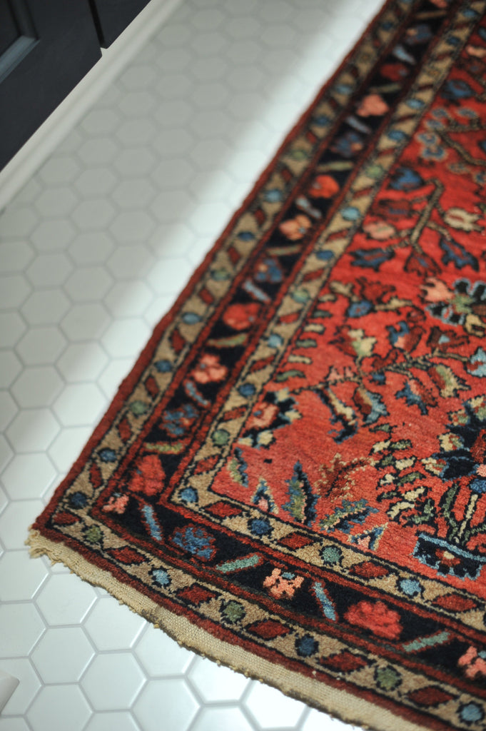 2.5 x 4.1 | Semi Antique Floral Boho Handmade Rug