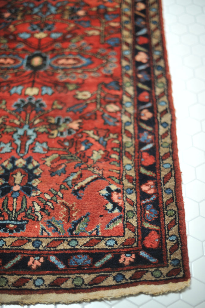 2.5 x 4.1 | Semi Antique Floral Boho Handmade Rug