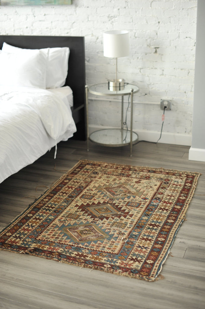 RESERVED*** 3.5 x 4.11 | Ophelia  | Fine Antique Shirvan Caucasian Rug