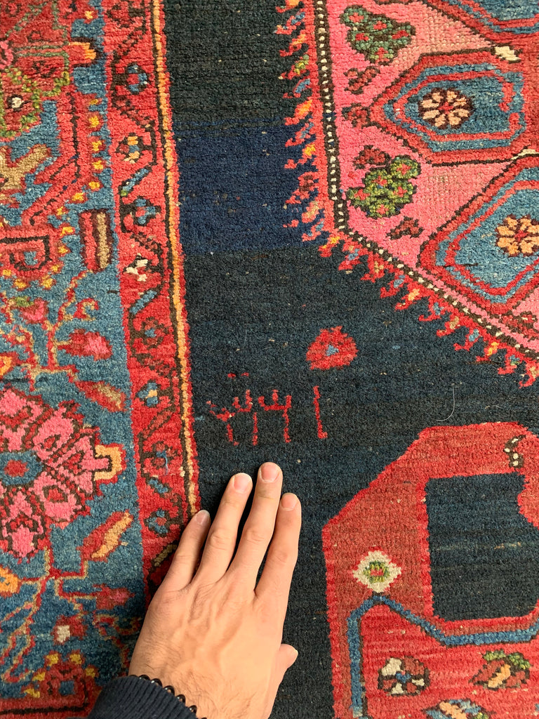 4.3 x 6.10  | MYSTERIOUS Dated Tribal Antique Rug  | Prince