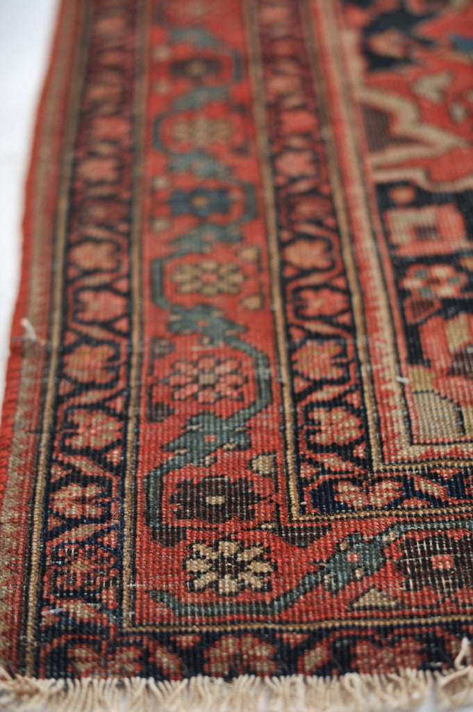 3.5 x 4.10 | Extremely Fine Sophisticated Antique Persian Ferahan Rug
