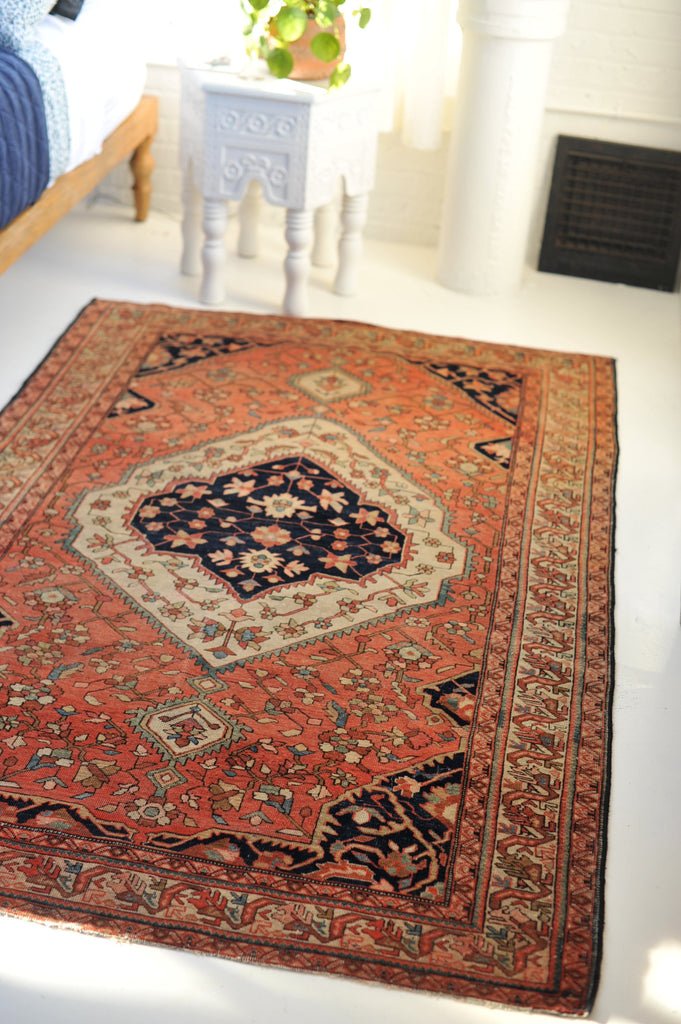 4.3 x 6.8 | Extremely Fine Antique Rug | Felicity