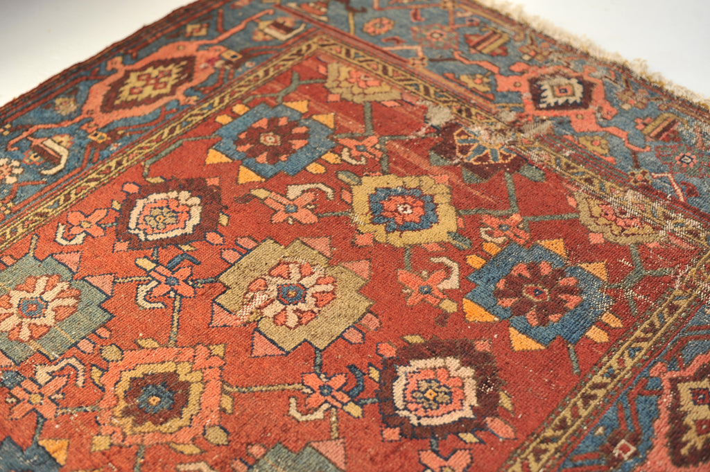 3.11 x 6 | Colorful and Cheerful Village Antique Rug Hamadan