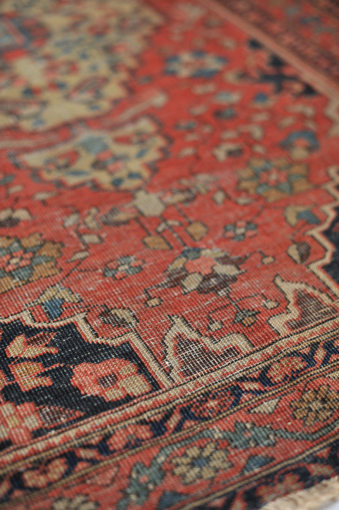 3.5 x 4.10 | Extremely Fine Sophisticated Antique Persian Ferahan Rug
