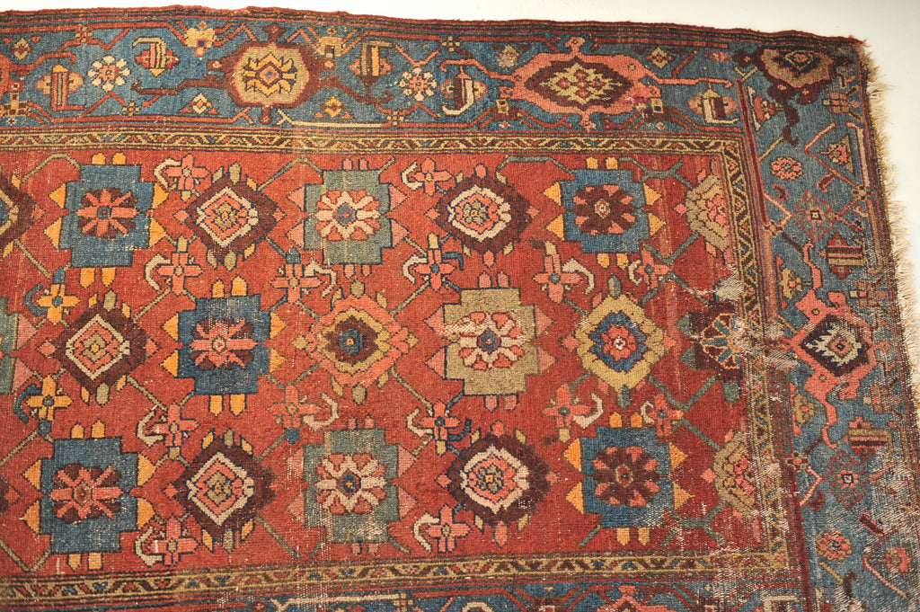3.11 x 6 | Colorful and Cheerful Village Antique Rug Hamadan