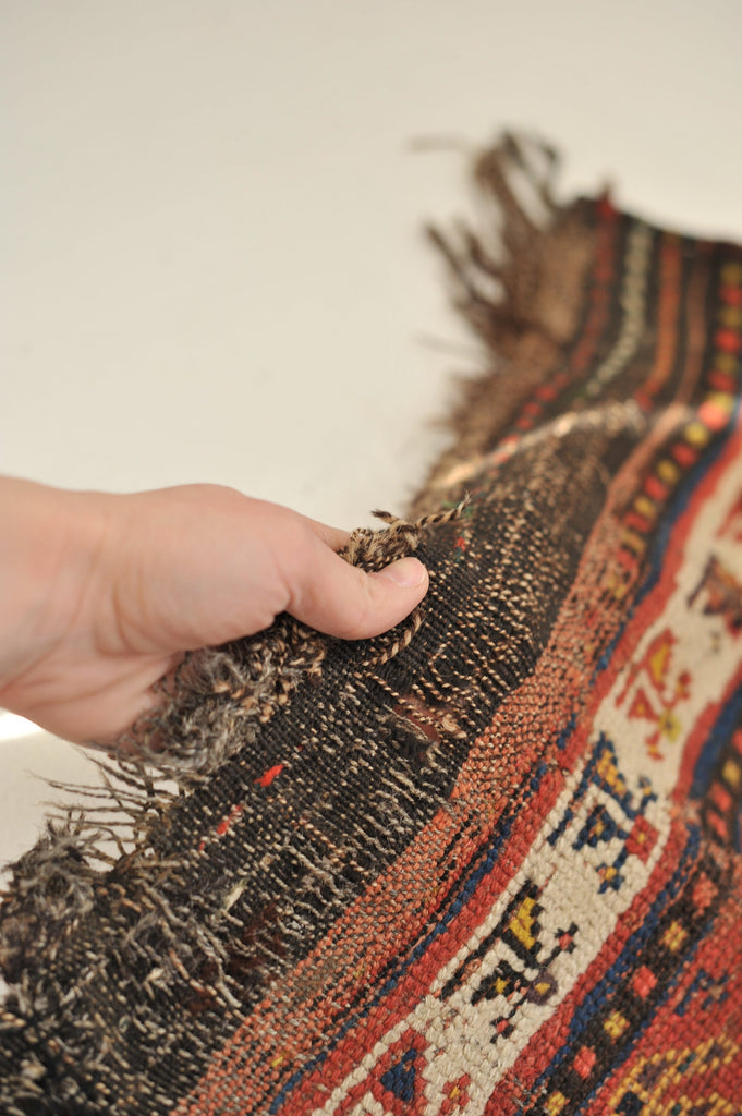 3.6 x 11 | Fantastic Antique Runner with Pretty Boteh Design | Daisy