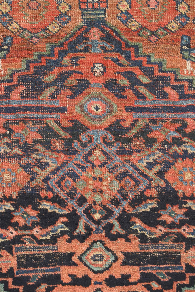 4 x 6.5 | DIVINE Antique Nomadic Artistic GEM | Terracotta, Greens, Blackish-Indigo | Jude