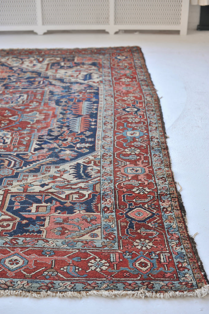 SOLD | 10x12  | Iconic and Powerful Geometric Antique Karaja Village Rug | Kavon