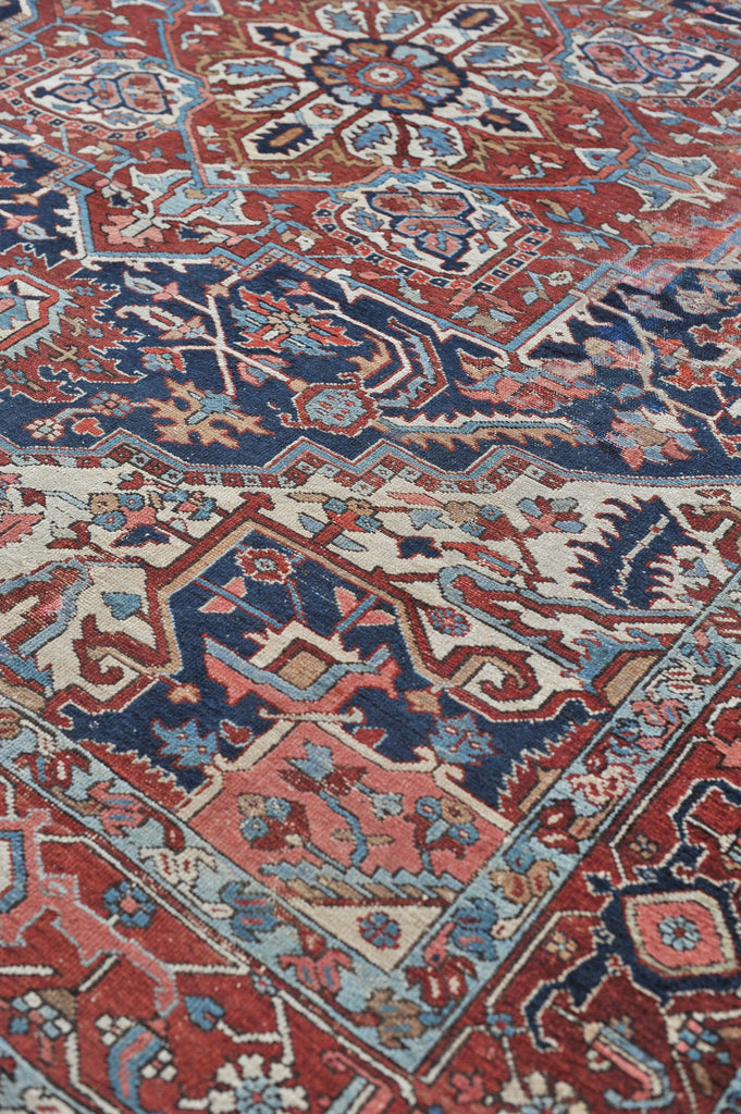 SOLD | 10x12  | Iconic and Powerful Geometric Antique Karaja Village Rug | Kavon