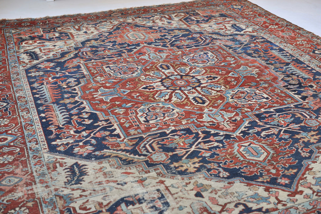 SOLD | 10x12  | Iconic and Powerful Geometric Antique Karaja Village Rug | Kavon