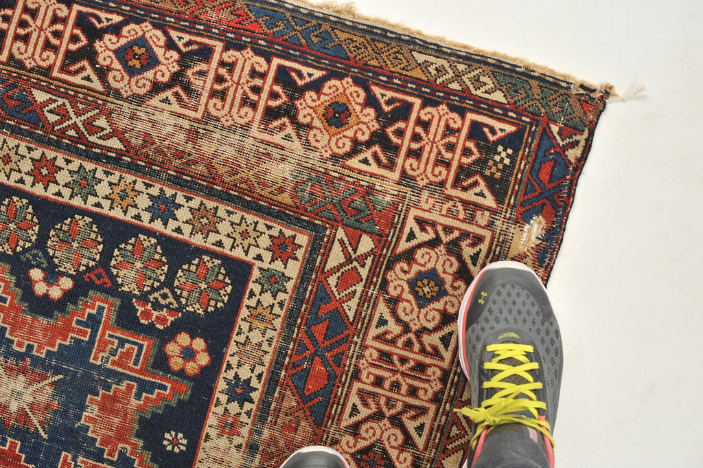SOLD | ~ 3 x 5 | Incredible Antique Rug from the Caucasian Mountains | Drake