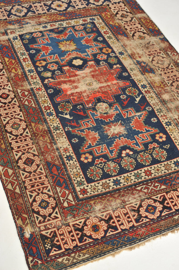 SOLD | ~ 3 x 5 | Incredible Antique Rug from the Caucasian Mountains | Drake