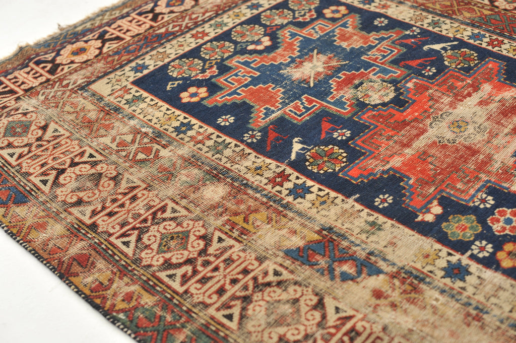 SOLD | ~ 3 x 5 | Incredible Antique Rug from the Caucasian Mountains | Drake