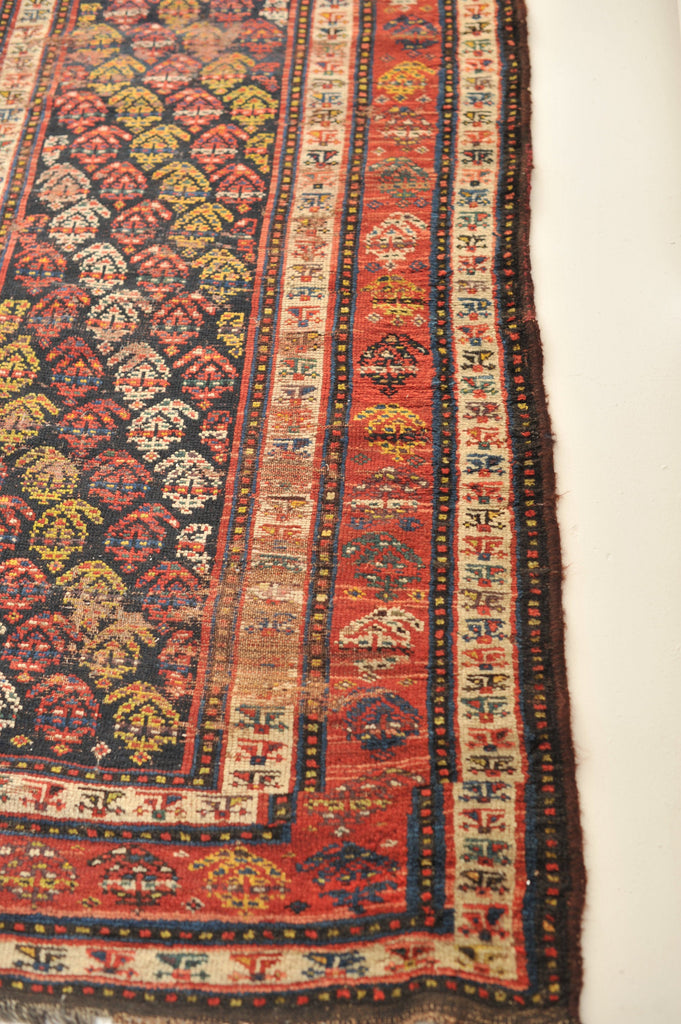 3.6 x 11 | Fantastic Antique Runner with Pretty Boteh Design | Daisy