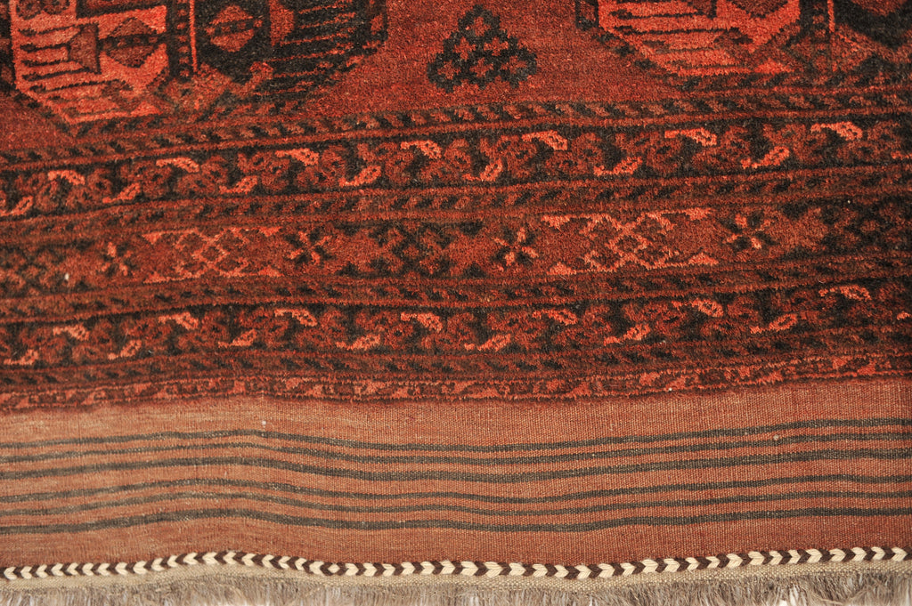 SOLD | 8.1 x 11.9 | Full Pile Nomadic Antique Elephant Track Rug | Penny