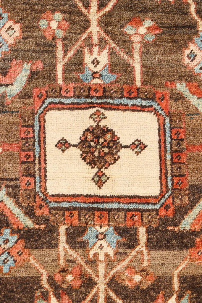 SOLD | MINT CONDITION PALACE SIZE Antique Persian Serapi-Heriz | All-Encompassing Beauty | Rust, Walnut, Midnight Blue, Salmon-Rose, Denim | 11.3 x 15.5