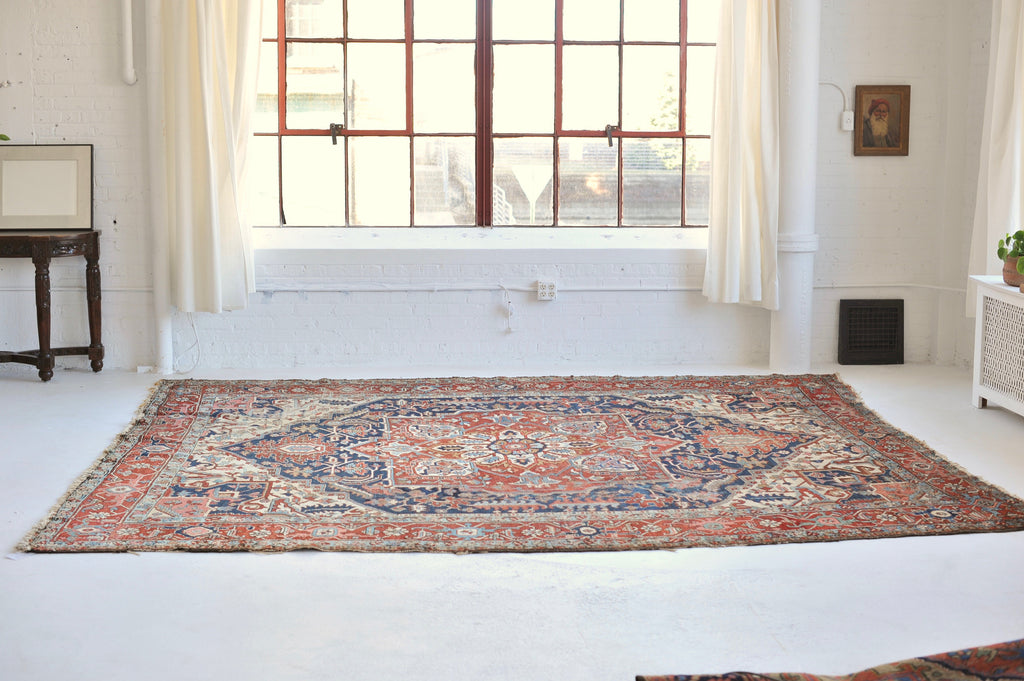 SOLD | 10x12  | Iconic and Powerful Geometric Antique Karaja Village Rug | Kavon