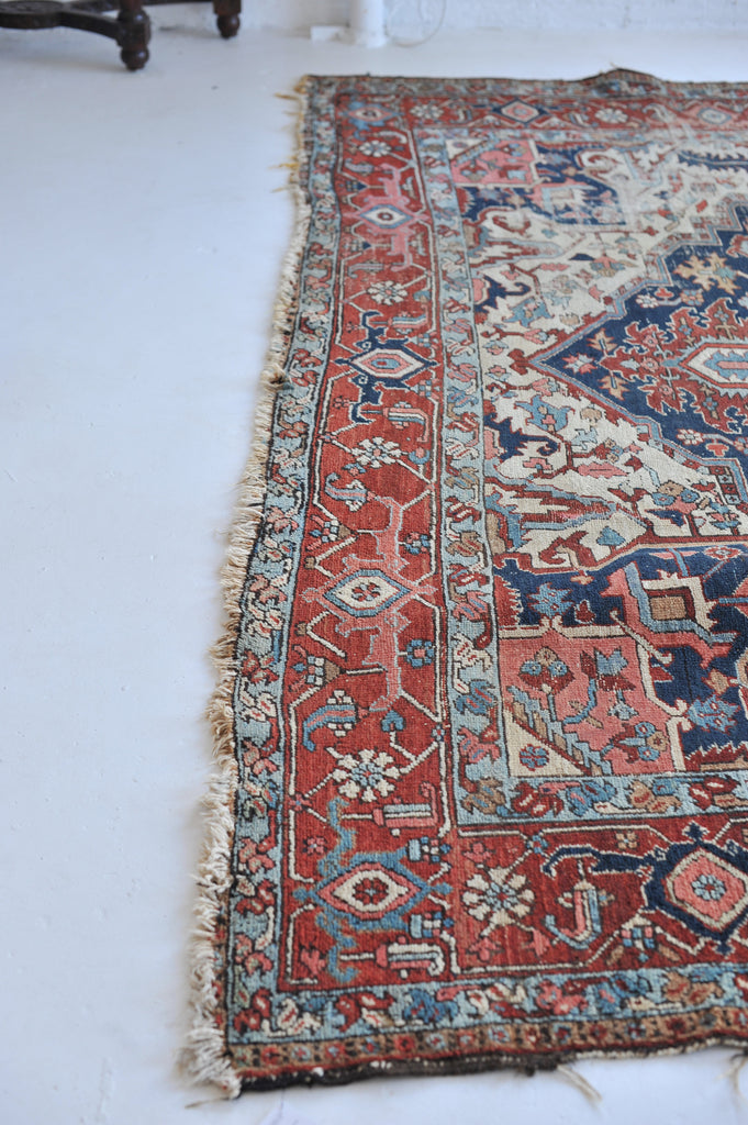 SOLD | 10x12  | Iconic and Powerful Geometric Antique Karaja Village Rug | Kavon