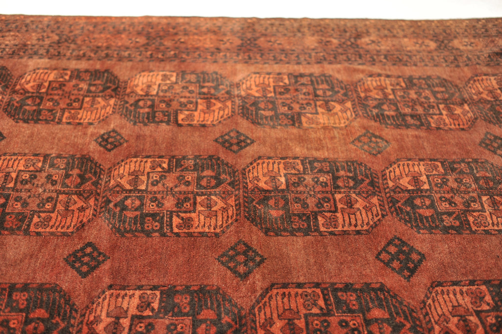 SOLD | 8.1 x 11.9 | Full Pile Nomadic Antique Elephant Track Rug | Penny