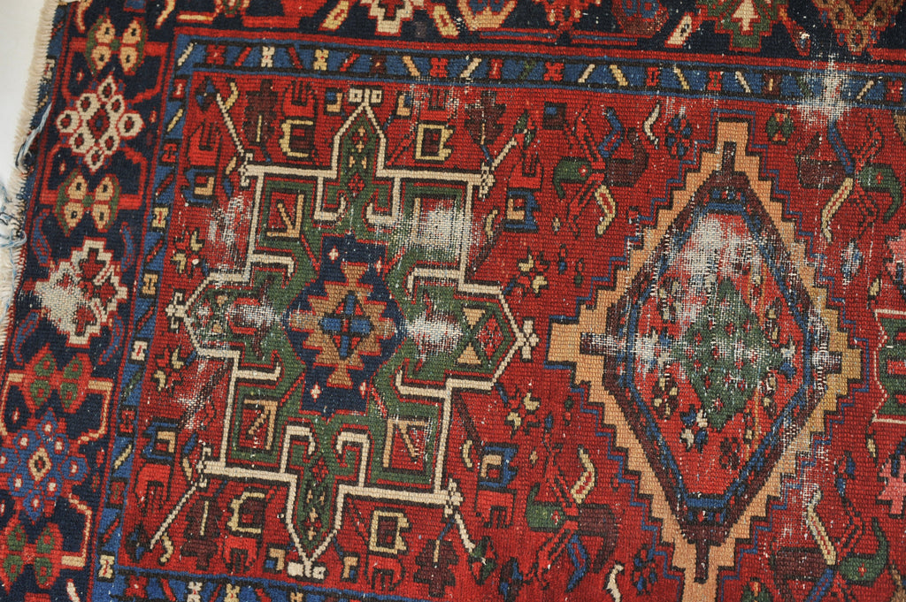 Antique Runner | 3.1 x 13.10 | Beautiful Geometric Tribal Antique Runner Rug
