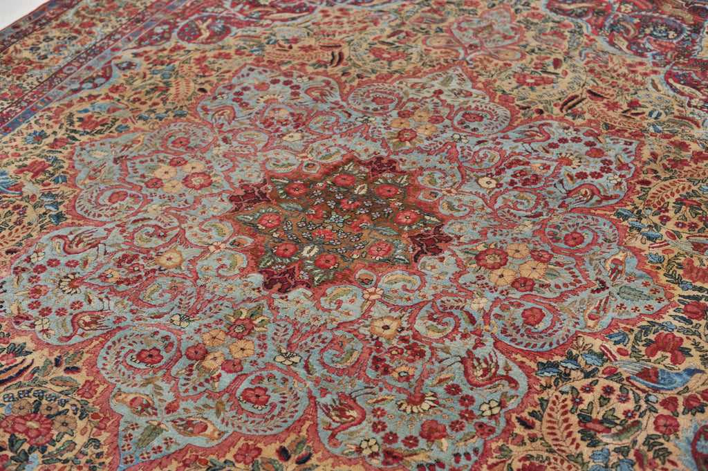 SOLD | RARE Antique Rug MASTERPIECE | 9.1 x 12.9 | Paradise & Hunting Scene