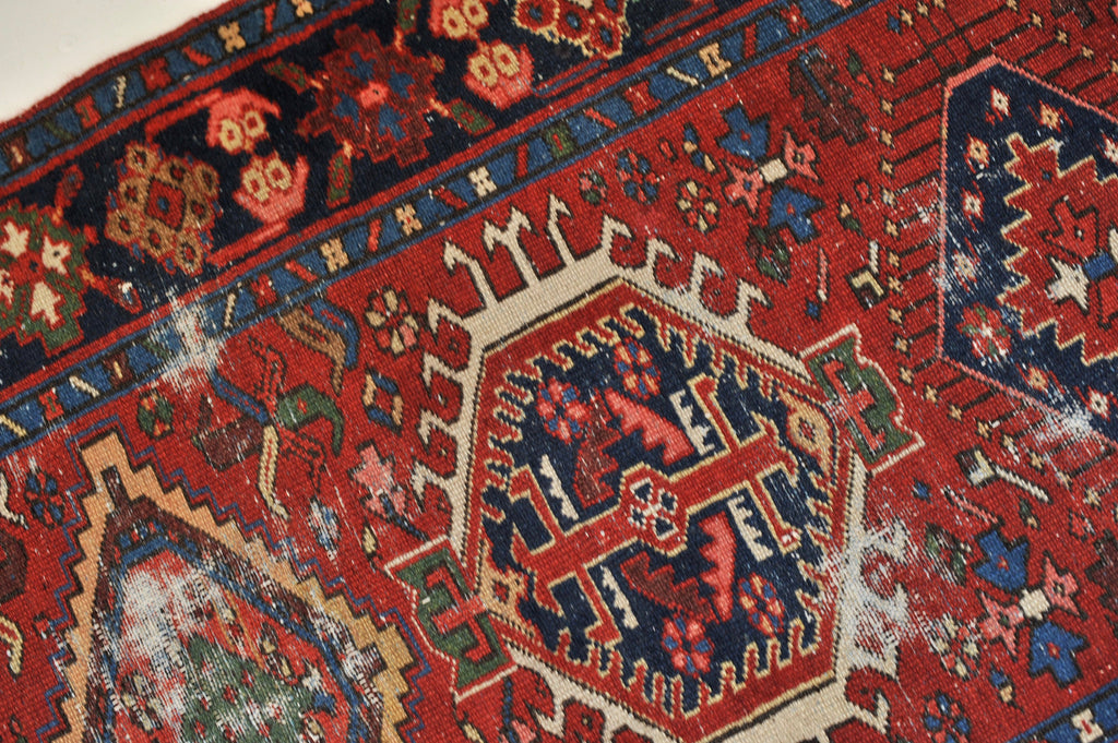 Antique Runner | 3.1 x 13.10 | Beautiful Geometric Tribal Antique Runner Rug
