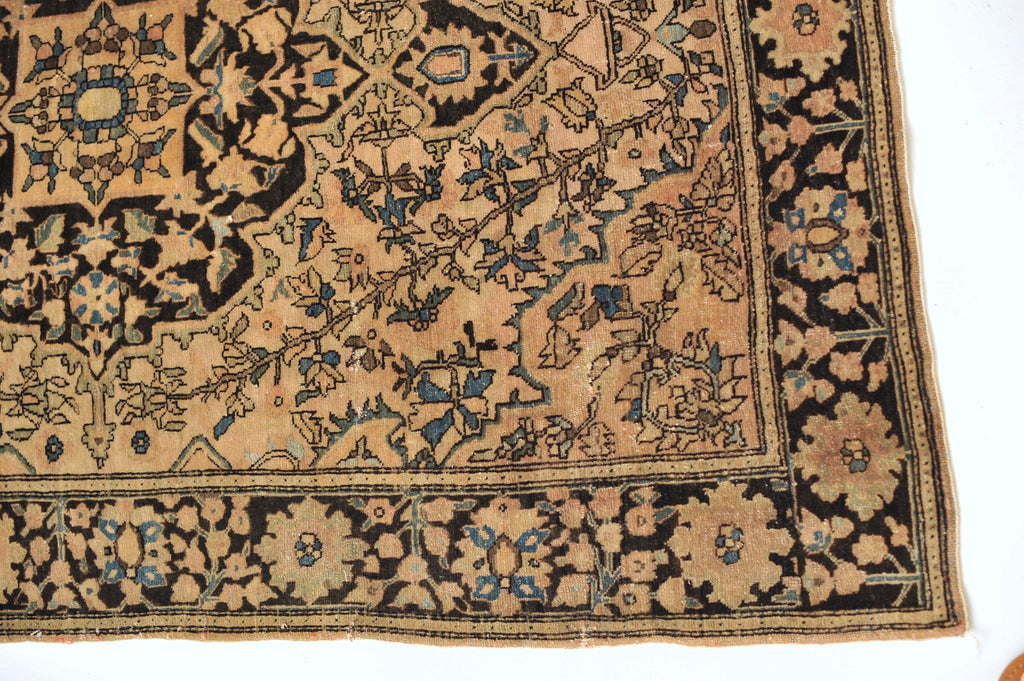 SOLD | Antique Rug | 3.6 x 4.10 | Subtle and Softer Apricot, Salmon, and Old Rose