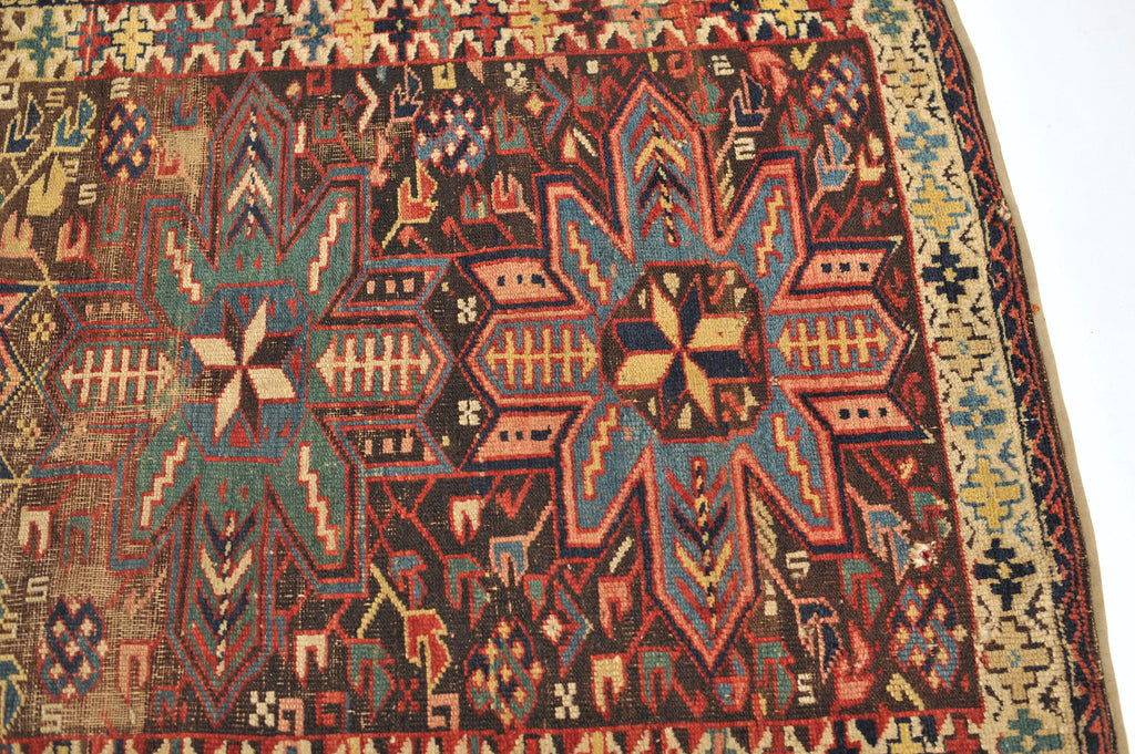 Antique Rug | 3 x 5 | FANTASTIC Old Caucasian Tribal Rug