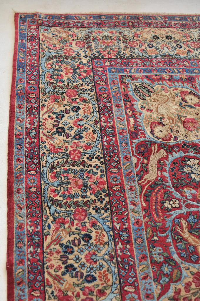 SOLD | RARE Antique Rug MASTERPIECE | 9.1 x 12.9 | Paradise & Hunting Scene