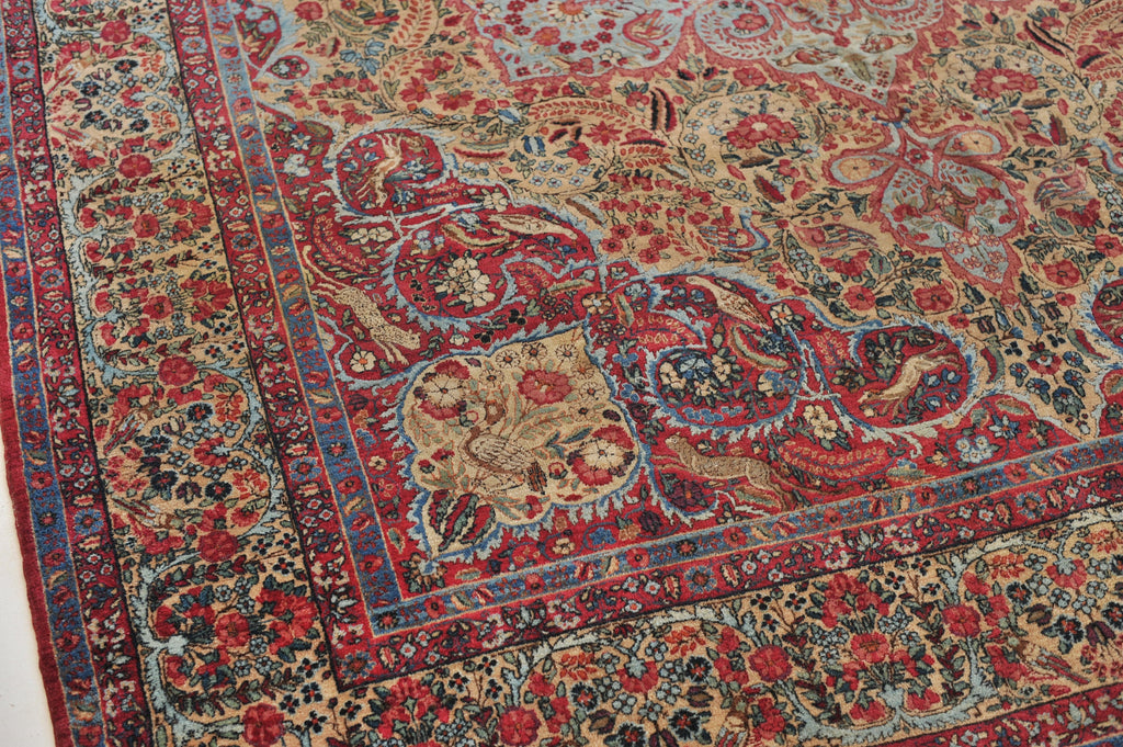 SOLD | RARE Antique Rug MASTERPIECE | 9.1 x 12.9 | Paradise & Hunting Scene
