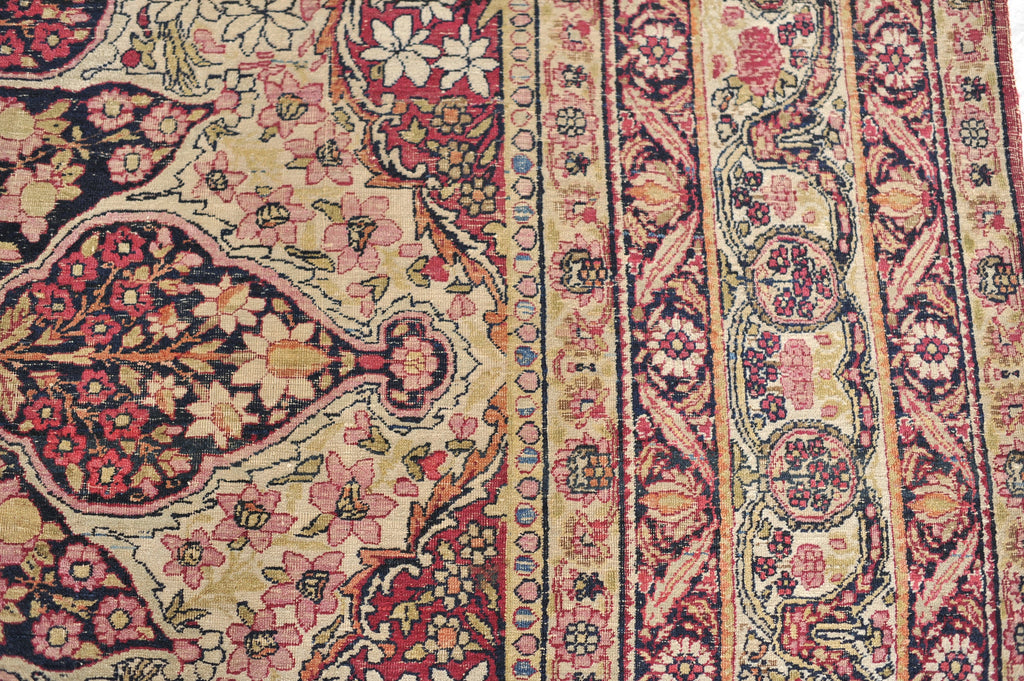 High-End Antique Rug, C. 1890's  | UNBELIEVABLE Botanical & Architectural GEM | 8.6 x 11.6