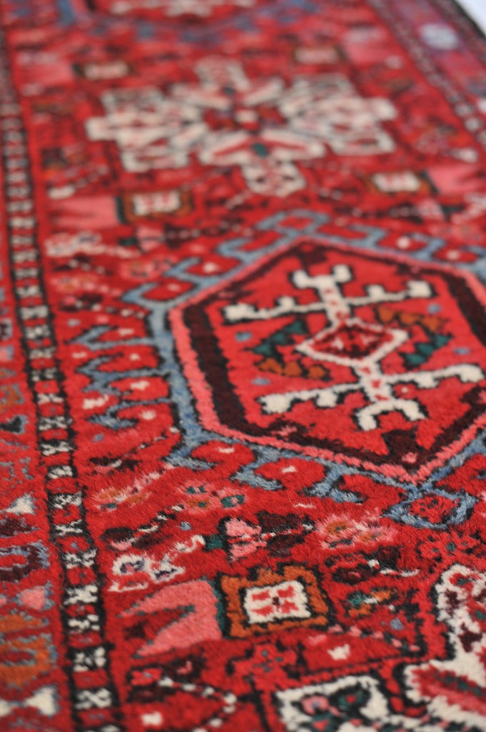 Vintage Narrow Runner | Super Colorful and Geometric Boho Vintage Rug|  2.2 x 6.3