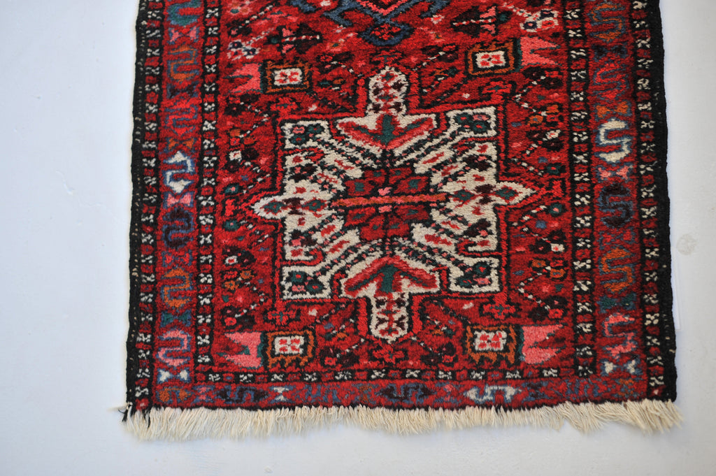 Vintage Narrow Runner | Super Colorful and Geometric Boho Vintage Rug|  2.2 x 6.3