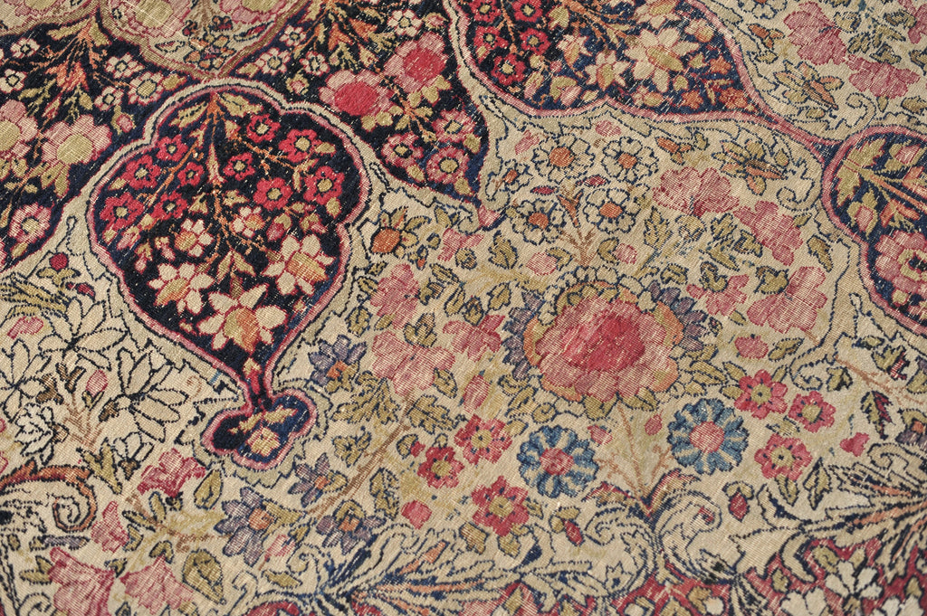 High-End Antique Rug, C. 1890's  | UNBELIEVABLE Botanical & Architectural GEM | 8.6 x 11.6