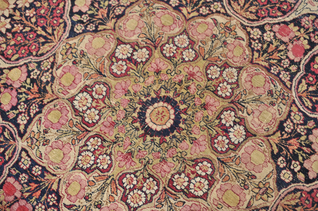 High-End Antique Rug, C. 1890's  | UNBELIEVABLE Botanical & Architectural GEM | 8.6 x 11.6