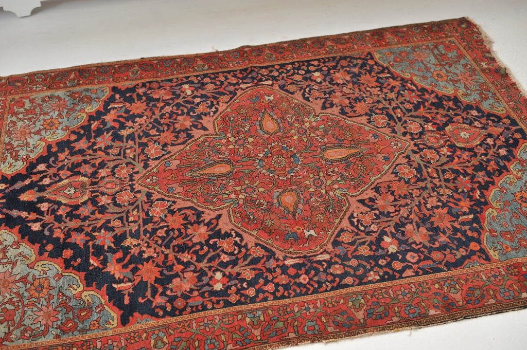 RESERVED** RARE Collectable Antique DRAGON Mishin Malayer Rug | Rare & Decorative Extremely Fine Antique Rug | 4.8 x 6.2