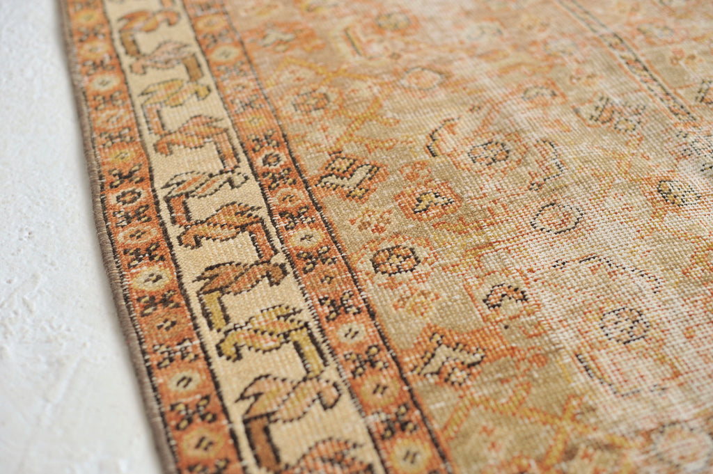 LONG Muted Antique Runner | BEAUTIFUL Distressed Tribal Antique Rug | ~ 3 x 18.8