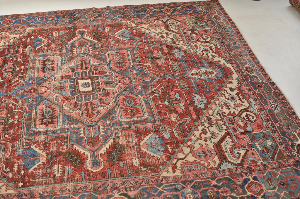 INCREDIBLE Antique Rug C. 1910's | Stunning Geometric Northwest GEM Antique Rug | 11 x 12
