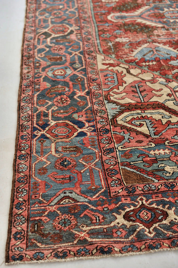 INCREDIBLE Antique Rug C. 1910's | Stunning Geometric Northwest GEM Antique Rug | 11 x 12