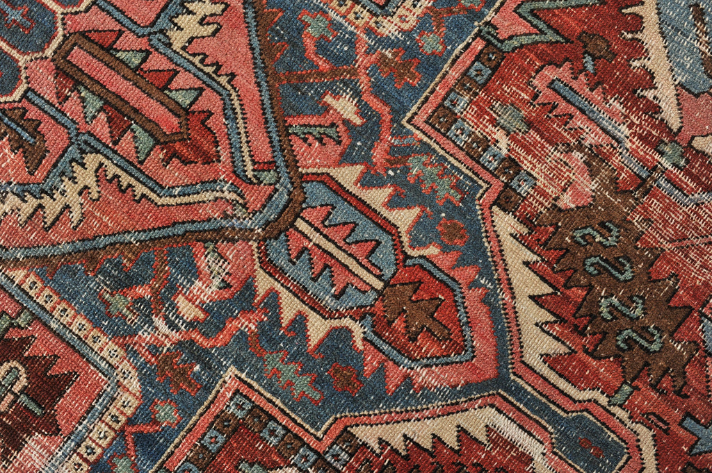 INCREDIBLE Antique Rug C. 1910's | Stunning Geometric Northwest GEM Antique Rug | 11 x 12