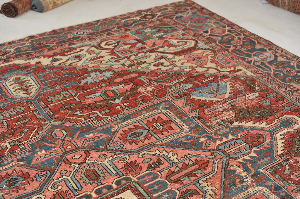 INCREDIBLE Antique Rug C. 1910's | Stunning Geometric Northwest GEM Antique Rug | 11 x 12