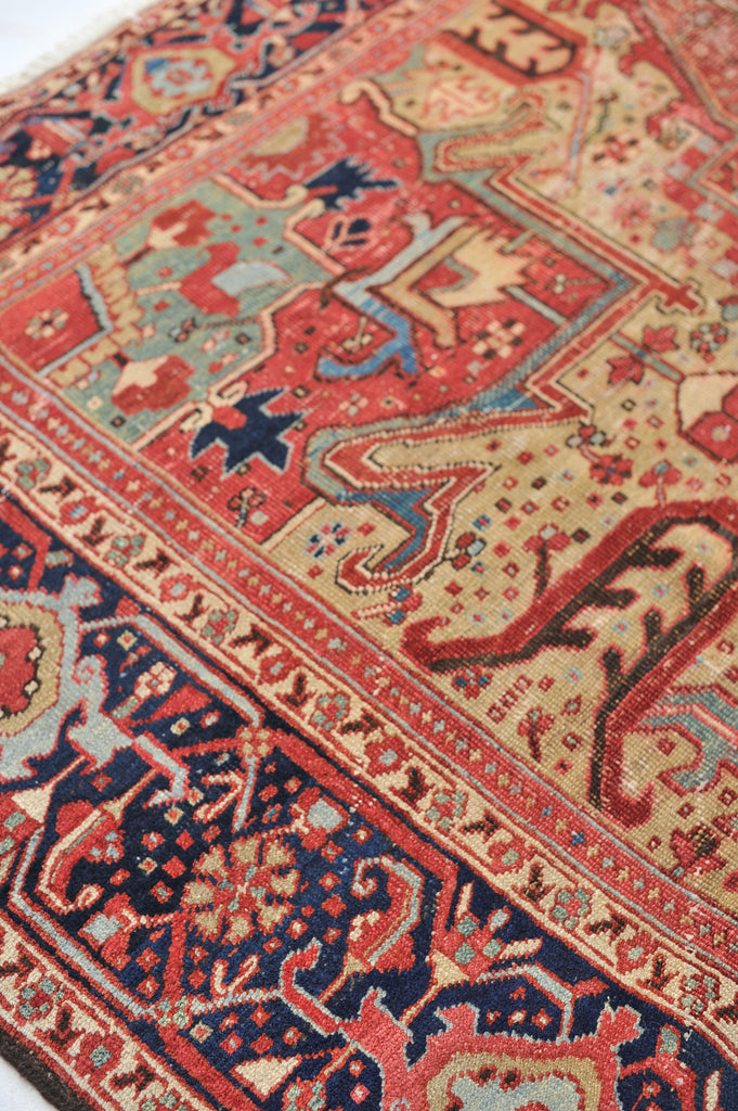 SOLD | OUTSTANDING Antique Rug | Gorgeous Artistic Old World Geometric Antique Rug C. 1930's | 9.3 x 12.6