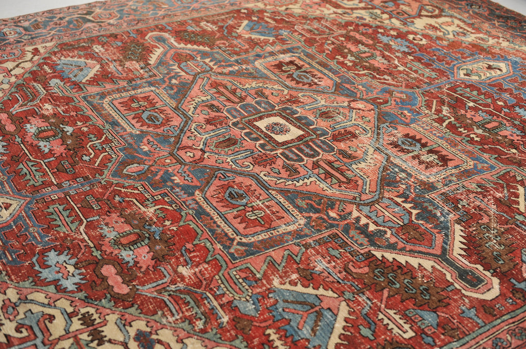 INCREDIBLE Antique Rug C. 1910's | Stunning Geometric Northwest GEM Antique Rug | 11 x 12