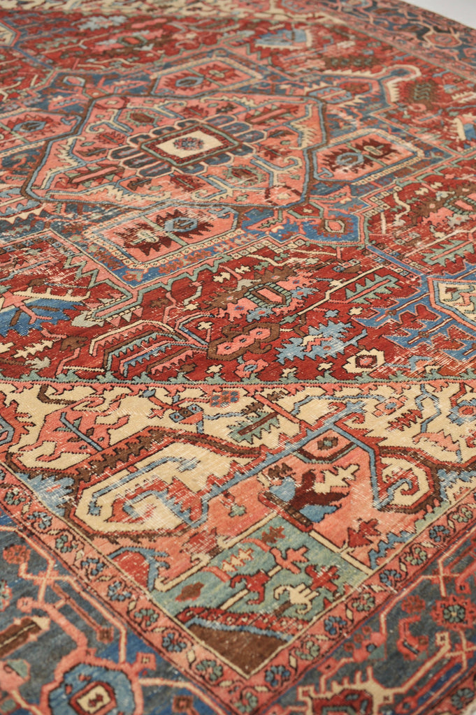 INCREDIBLE Antique Rug C. 1910's | Stunning Geometric Northwest GEM Antique Rug | 11 x 12