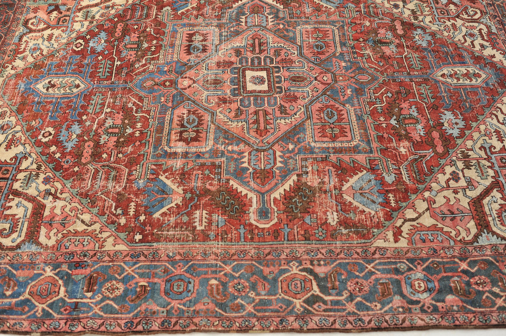 INCREDIBLE Antique Rug C. 1910's | Stunning Geometric Northwest GEM Antique Rug | 11 x 12