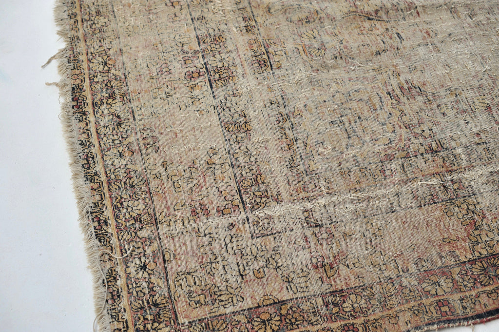 Reserved for Photoshoot with Miller Marriott*** High-End Distressed Antique Rug | Incredible Beige, Grey, Taupe with Sherbet Hues | 9.4 x 13.8