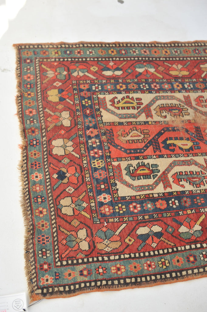 STUNNING Antique Runner | Ancient, Artistic, and Timeless Caucasian Runner | 3.9 x 10.9