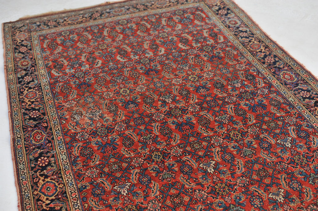 SOLD | SENSATIONAL Antique Rug | Rare Piece with lovely Size and Iconic Herati Pattern | ~ 5 x 7.8