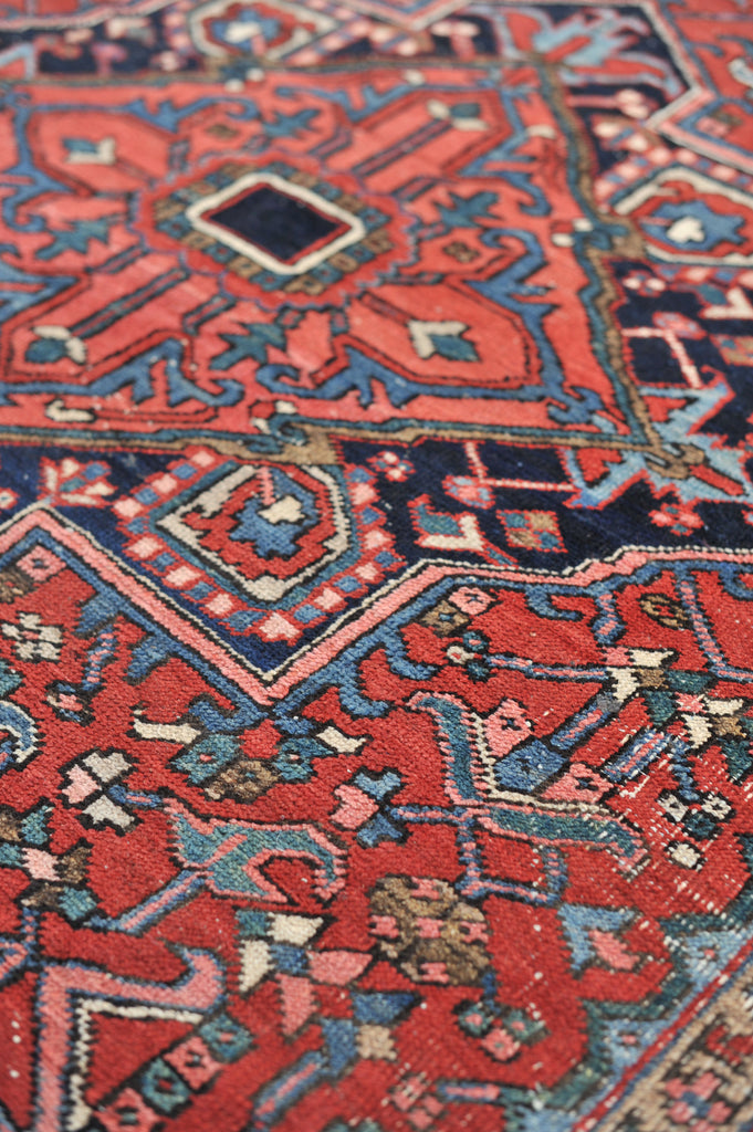 SOLD | Strawberry & Ice Antique Rug |  Gorgeous Antique Northwest Medallion Design | 6.9 x 10.2